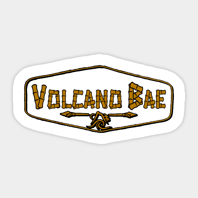 Volcano Bae Sticker by TheMainStreetPhotographer